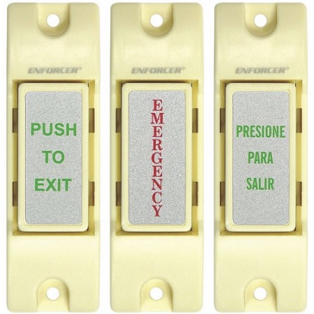 SS-075C-PEQ-10 Seco-Larm N.O./N.C. Momentary Surface-Mount Switch - Pack of 10