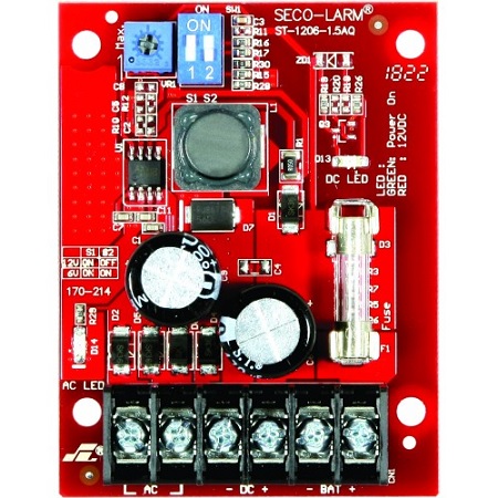 ST-1206-1.5AQ Seco-Larm Power Supply Charger 6/12VDC @ 1.5Amp Continuous 2Amp Peak