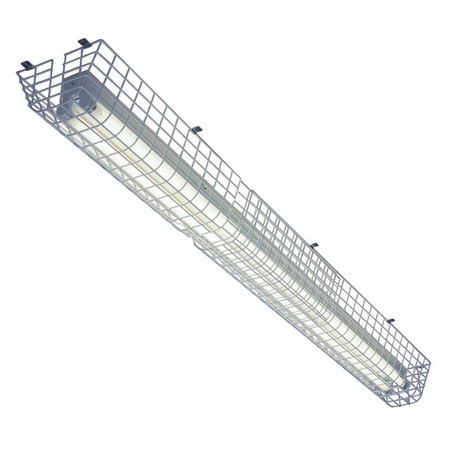 STI-9880 STI Polyester Coated Steel Fluorescent Light Damage Stopper - Adjustable Length 51" to 62.75" - Special Order