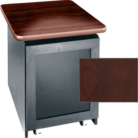 S12SD-DC Middle Atlantic Single Bay (12 Space) Outboard Rack with Square Top, Dark Cherry Top