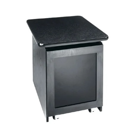 S12SDG Middle Atlantic 12 RU, Square Top Outboard Rack Gray