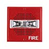 Show product details for SA-S70-24MCW-FR Cooper Wheelock SA-S Supervised Self-Amplified Speaker and Strobe 24VDC - Square - Wall Mounted - Red