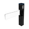 Show product details for SBT2000S-B ZKTeco USA Single-lane Swing Barrier Turnstile - Black