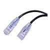Show product details for SCAT6-1BK Vanco Super Slim CAT6 1ft - Black