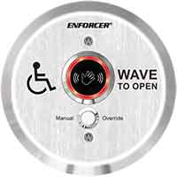SD-9563-KSVQ Seco-Larm 6" Round IR Wave-to-Open Sensor with Manual Override