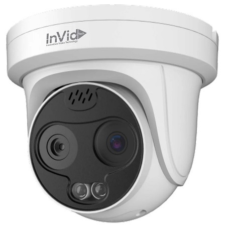 SEC-P5TXIR4TH2 InVid Tech Secure Series 2.8mm 30FPS @ 5MP Outdoor IR Day/Night WDR Turret IP Security Camera 12VDC/PoE