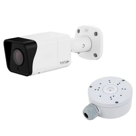 SECA-P8BXIRA27135 InVid Tech Secure Series 2.7-13.5mm Motorized 30FPS @ 8MP Outdoor IR Day/Night WDR Bullet IP Security Camera 12VDC/PoE Includes Junction Box