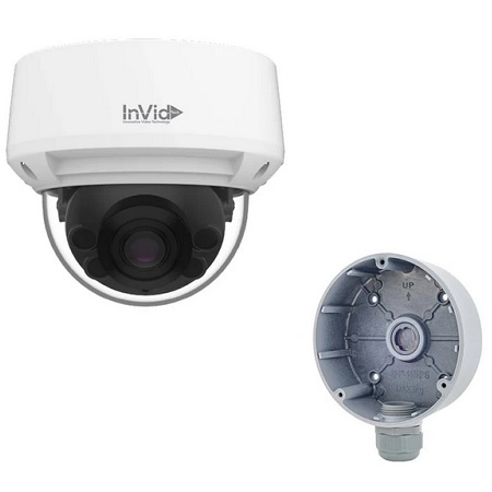 SECA-P8DRIRA27135 InVid Tech Secure Series 2.7-13.5mm Motorized 30FPS @ 8MP Outdoor IR Day/Night WDR Dome IP Security Camera 12VDC/PoE Includes Junction Box