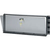 Show product details for SECL-4 Middle Atlantic 4 Space (7 Inch) Hinged Smoked Plexi Security Cover