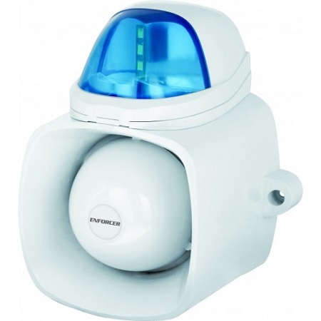 SH-816S-SMQ/B Seco-Larm 4-in-1 Multi-Purpose Siren/Strobe - Blue