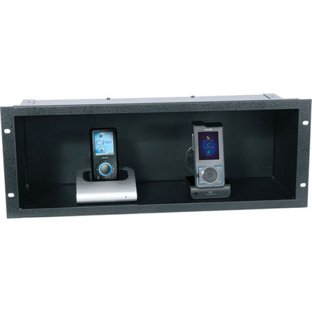 SH-DMP-A Middle Atlantic Digital Media Player Shelf, Black Brushed Finish