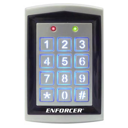SK-1323-SPQ Seco-Larm Sealed Housing Weatherproof Digital Access Keypad w/ Built-In Proximity Reader