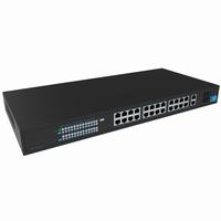 SKY-SW28g-001 Hanwha Vision Wisenet SKY Cloud VMS 26 port PoE+ Network Switch