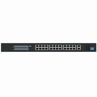 SKY-SW28g-001 Hanwha Vision Wisenet SKY Cloud VMS 26 port PoE+ Network Switch