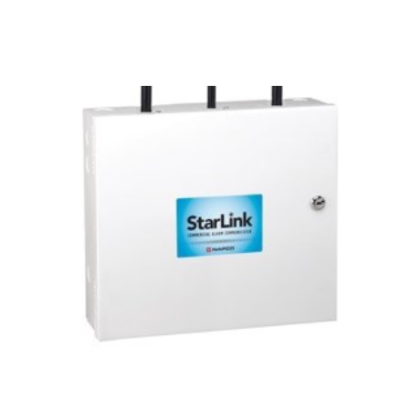 SLE-MAXV-CBTF-C Napco StarLink MAX Connect Dual Path Commercial Burglar/Residential 5G LTE-M Cellular and WiFi Alarm Communicator - White Metal Enclosure - Powered by Transformer - Verizon Network