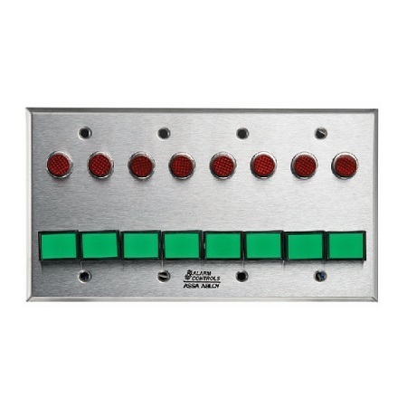 SLP-8L Alarm Controls Eight DPDT Latching Switch Monitoring Control Station