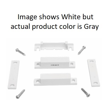 SM-35GY-10 Tane Alarm .75" Gap Surface Mount Magnetic Contact with Spacers, Cover and Screws - Standard Industry Size - Gray - 10 Pack
