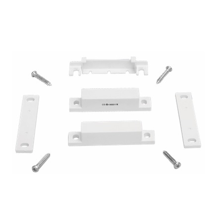 SM-35CWG-WH-10 Tane Alarm SPDT Loop Quick Connect w/Spacers Screws Covers Surface Mount Magnetic Contact 1.26" Gap - Pack of 10 - White
