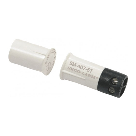 SM-407-5TQ/W-10 Seco Larm 3/8" Screw-Terminal Recessed-Mount Magnetic Contact - White - 10 Pack
