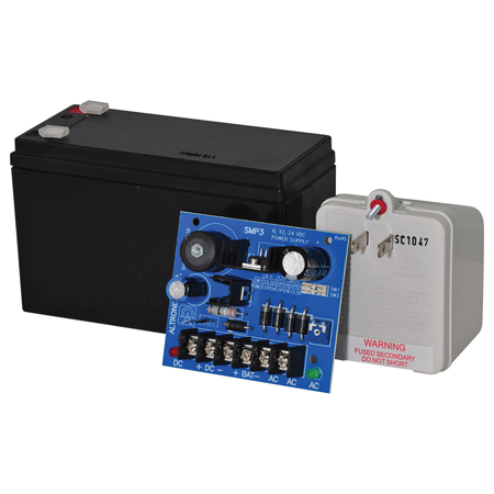SMP312CX Altronix Power Supply/Charger 12VDC @ 2.5amp w/ 12VDC/7AH Battery