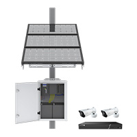 SOLARCUSTOM Speco Technologies Custom Order Stand Alone Solar Powered Surveillance Kit 