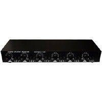 6-WAY DUAL SOURCE, IMPEDENCE MATCHING SPEAKER SELECTOR WITH ZONE VOLUME CONTROLS