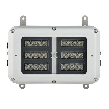SPI-BL24-W-12050-EMX25 Raytec Industrial 24LED Bulkhead White-Light 120 x 50 Degrees Elliptical Beam 110-254VAC
