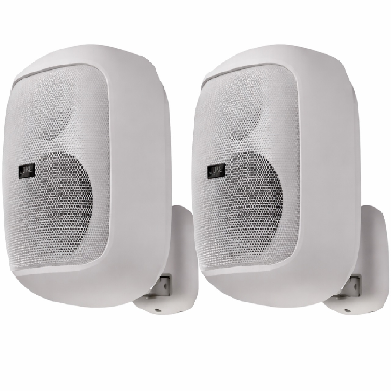 SPIN-SPEAKERS-W Juke Audio 5" 80W Outdoor Wall-mountable Speakers - White - Pair of Speakers