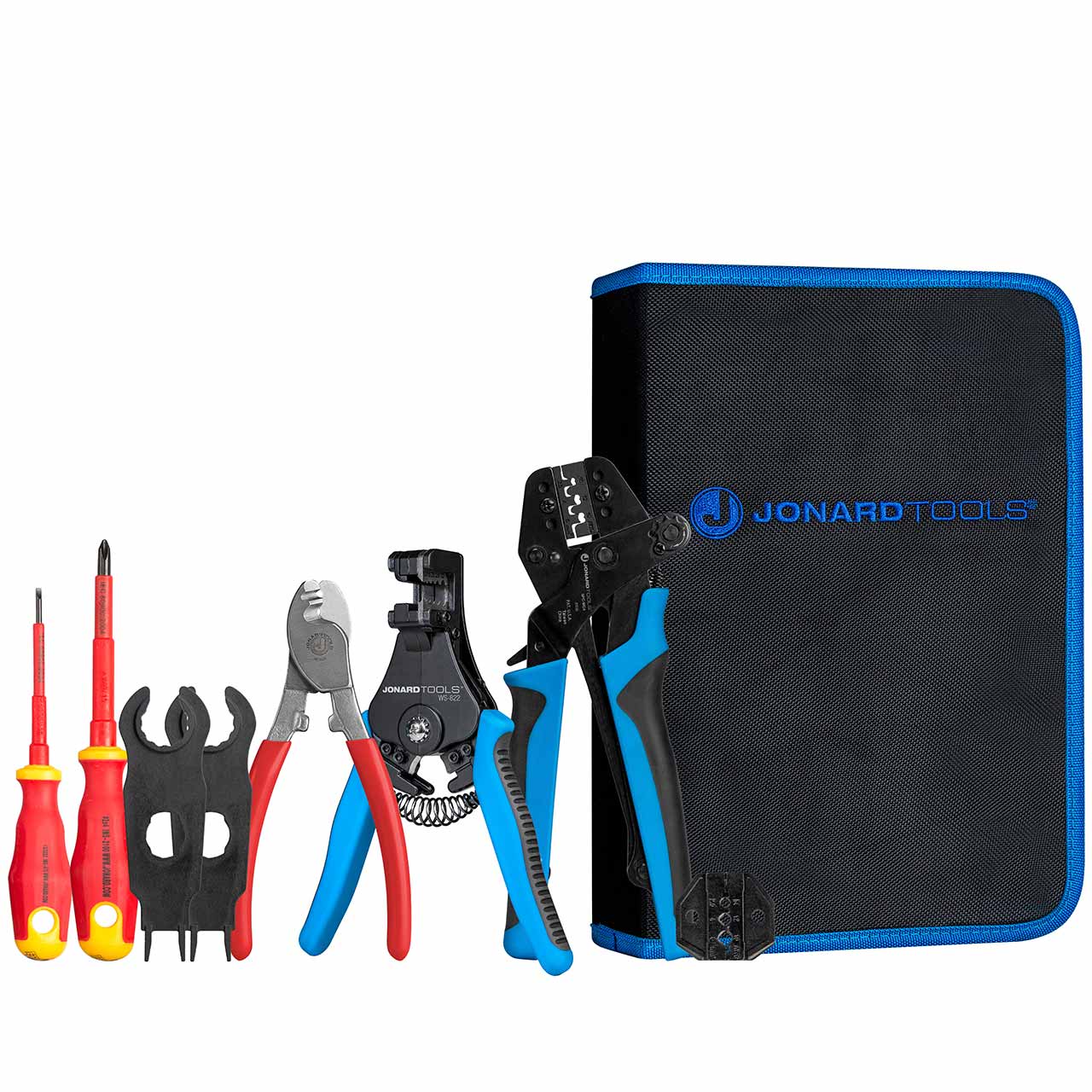 SPK-100 Jonard Tools Solar Panel MC3 & MC4 Crimping Tool Kit w/ Insulated Screwdrivers