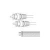 Show product details for SPW12 Vanco Wire Premium Skr 18GA RCA Plug/RCA Plug 15 ft