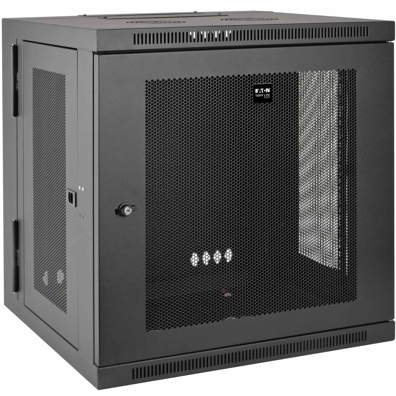SRW12US Tripp Lite SmartRack 12U Low-Profile Swtich-Depth Wall Mount Small Rack Enclosure w/ Hinged Back