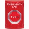 SS2002EX-EN STI Red No Cover Key-to-Reset (Illuminated) Stopper Station with EMERGENCY EXIT Label English