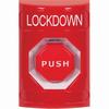 Show product details for SS2002LD-EN STI Red No Cover Key-to-Reset (Illuminated) Stopper Station with LOCKDOWN Label English
