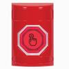 Show product details for SS2006NT-EN STI Red No Cover Momentary (Illuminated) with Red Lens Stopper Station with No Text Label English