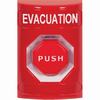 Show product details for SS2008EV-EN STI Red No Cover Pneumatic (Illuminated) Stopper Station with EVACUATION Label English