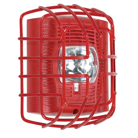 STI-9705-R STI Strobe Wire Guard - Flush Mount - 7.40" H x 6.15" W x 3.39" D - Red