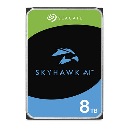 ST8000VE001 Seagate SkyHawk AI Surveillance Grade Hard Drive 6Gb/s 256MB Cache 3.5" CMR Air - 8TB