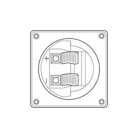 Vanco Square Cup Speaker Terminal