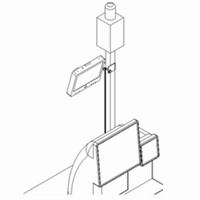 STB-10PVMSC-B Hanwha Vision Self-Checkout PVM Monitor Mount - Black
