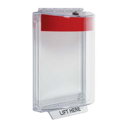 STI-13010NR STI Universal Stopper Dome Cover Flush Mount and Hood - No Label - Red