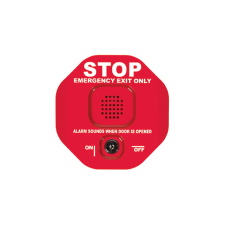 STI-6400-2017 STI Exit Stopper Multifunction Door Alarm - Red