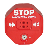 STI-6400 STI Exit Stopper Multifunction Door Alarm - Red