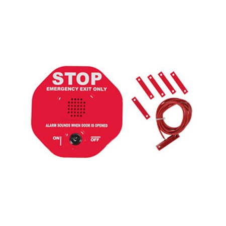 STI-6402-2017 STI Exit Stopper Multifunction Door Alarm for Double Door - Red