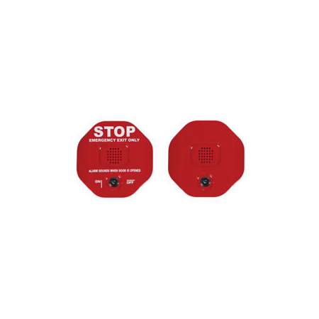 STI-6403-2017 STI Exit Stopper Multi Function Door Alarm with Remote Horn - Red