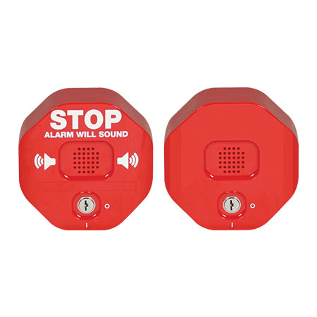 STI-6403 STI Exit Stopper Multi Function Door Alarm with Remote Horn - Red