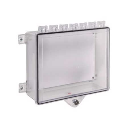 STI-7520 STI NEMA 4X Protective Cabinet with Backplate and Key Lock - Clear