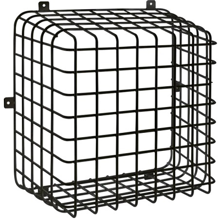 STI-9731-BK STI Wire Guard Damage Stopper - Wire Cage - 12" H x 12" W x 8" D - Black