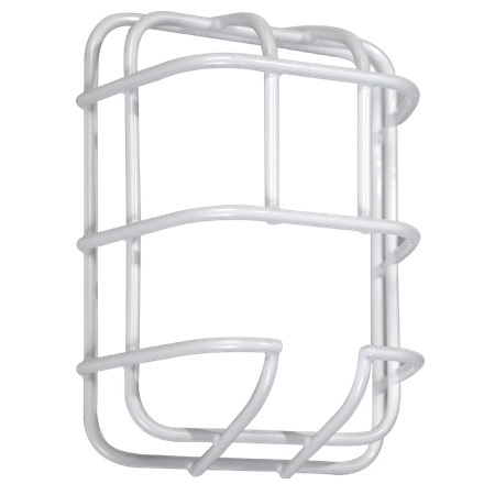 STI-9762 STI Horn/Strobe Wall Mounted Wire Guard 6.2" H x 4.76" W x 2.5" D - White