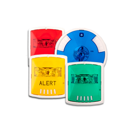STR-NB Cooper Wheelock STR,RED,2W,WALL,12/24V, 8CD,NO LTR,BLUE