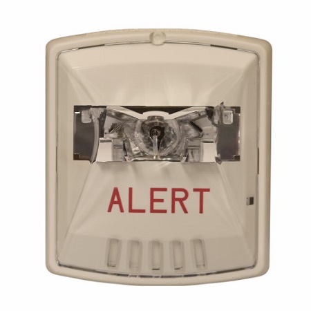 STW-AL Cooper Wheelock STR,WHT,2W,WALL, 12/24V,8CD,ALERT